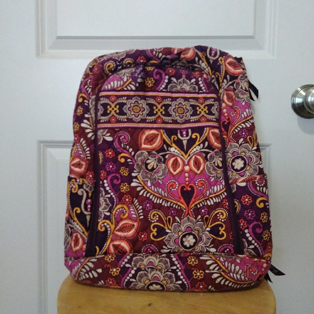 VERA BRADLEY Purple Patterned Backpack